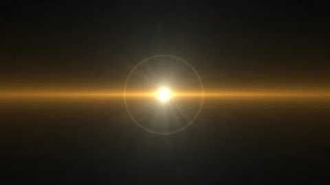 Abstract golden optical shine light lens flares flickering animation background. Stock Footage 318629455
