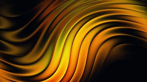 Abstract Golden Orange Flowing Waves Background Loop 4K Stock-Footage 344107832