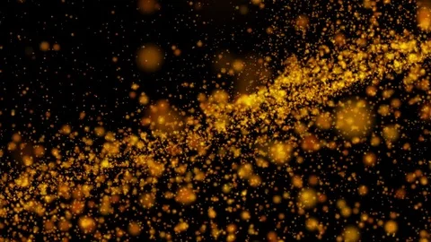 Abstract golden particle background Stock Footage 77266118