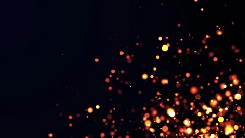 Abstract golden particles animation concept for birthday and holiday Stock Footage 310325774