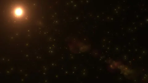 Abstract golden particles animation concept for birthday Stock Footage 314464909