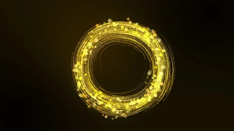 Abstract golden particles background with tail and glitter particles. Stock Footage 161199287