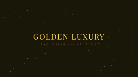 Abstract golden particles falling animation, luxury background loop for cin.. Stock Footage 336879296