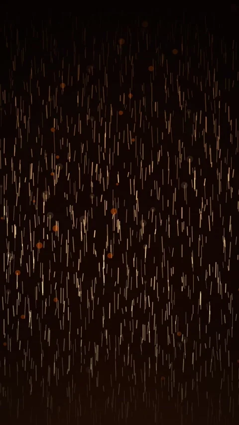 Abstract golden particles falling simulation, bokeh dust texture background.. Stock Footage 345492371