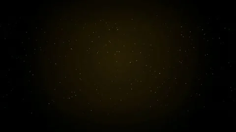 Abstract golden particles floating slowly on a dark black background for luxury Video stock 345430233