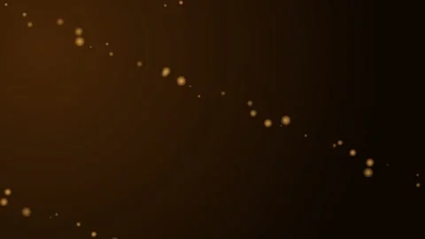 Abstract golden particles flowing in a dark background for digital design Stock Footage 338312028