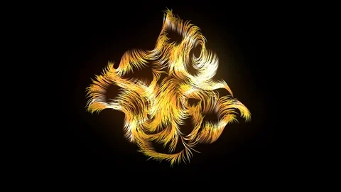 Abstract Golden Particles Loop Animation. Glitter Particles Background. Video stock 129261797