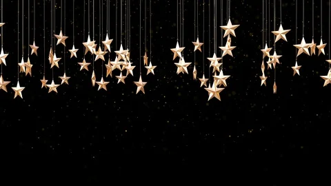 Abstract Golden Particles Loop Animation. Glitter Particles Background. Video stock 129262013