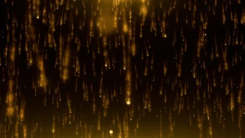 Abstract Golden Particles Rain motion background. Stock Footage 122511580
