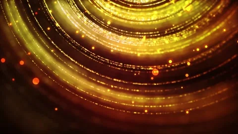 Abstract Golden Particles Rounded Shape Motion Background Loop 스톡 동영상 197561886