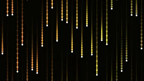 Abstract golden rain effect: shimmering falling gold particles background loo Stock Footage 341058135