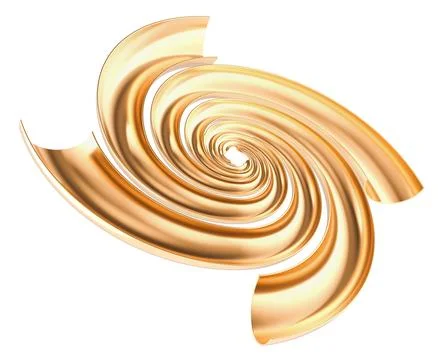Abstract Golden Ratio. 3D rendering Stock Illustration