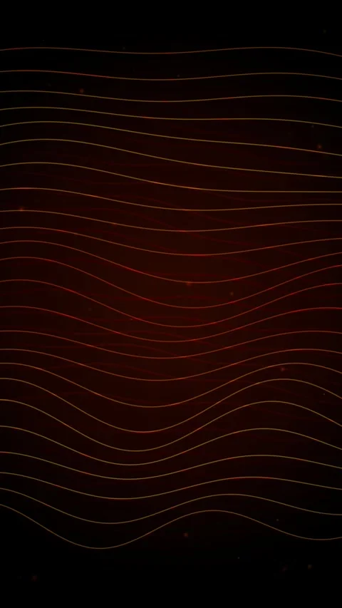 Abstract golden ripple wave pattern on deep maroon cinematic background Stock Footage 345493589
