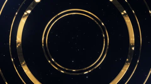 Abstract Golden Round Background 스톡 동영상 247491127
