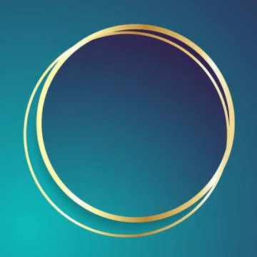 Abstract golden round shape background Stock Illustration