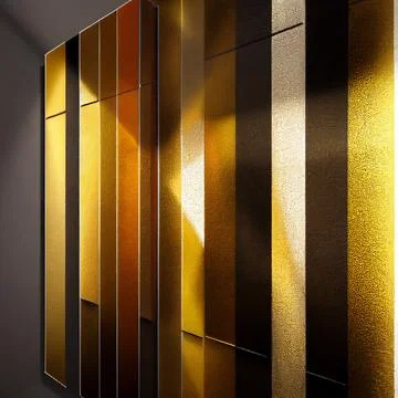 Abstract golden shining wall Stock Illustration