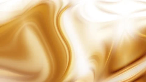 Abstract golden silk background with smooth flowing waves Stock Footage 336065068