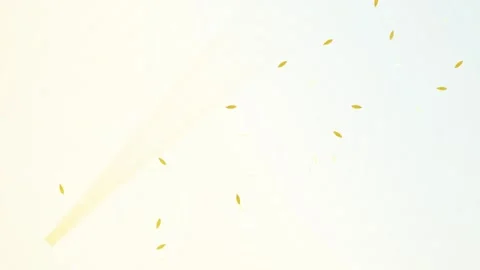 Abstract Golden Sparkles Floating in Soft Yellow Light Stock Footage 346659757