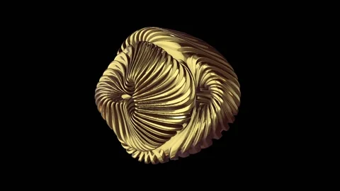 Abstract Golden Sphere Stock Footage 162685474