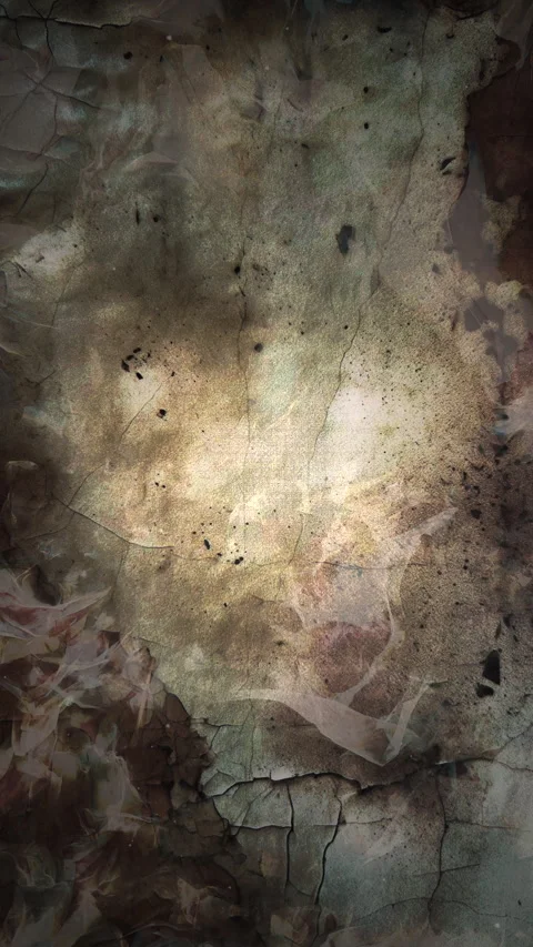 Abstract Golden Stone Texture with Organic Particles and Cracked Surface Stock Footage 333495183