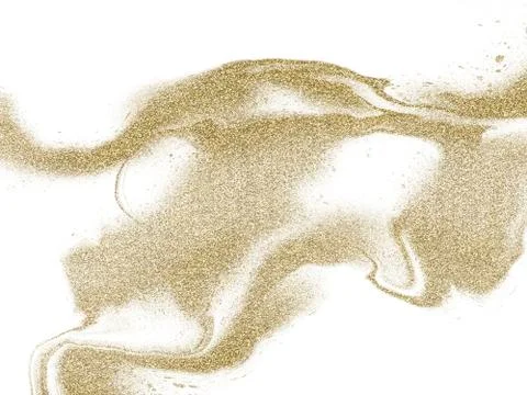 Abstract golden texture, Fluid design background white yellow color Stock Illustration