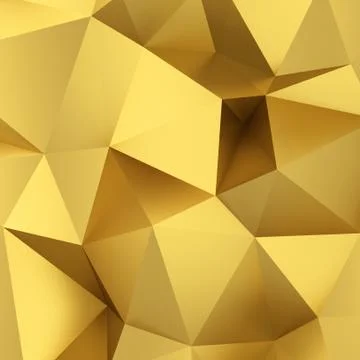 Abstract golden triangle background Stock Illustration