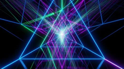Abstract golden triangle wireframe design 3d rendering background wallpaper Stock Illustration