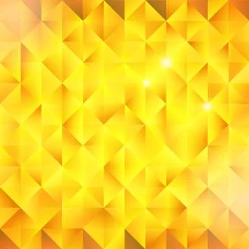 Abstract golden triangular vector background Stock Illustration