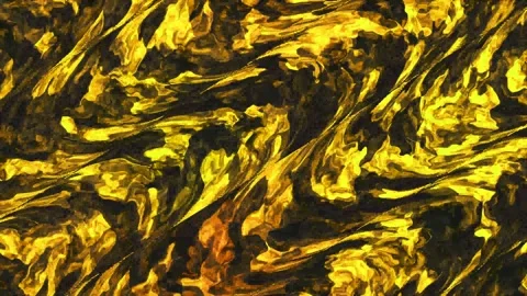 Abstract golden wave background animation, artistic golden paint wave Stock Footage 296243458