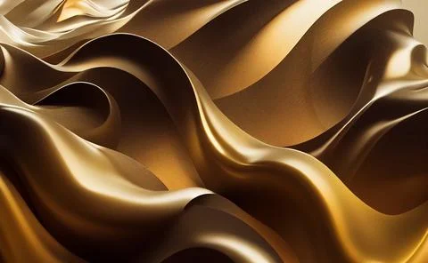 Abstract golden wave background. Award nomination luxury design. Stock Illustration