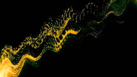 Abstract Golden Wave Background Stock Footage 289129075
