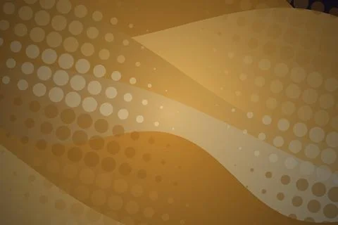 Abstract golden wave with dotted pattern and flowing lines Stock Photos