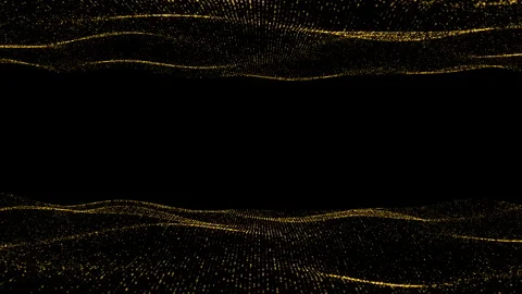Abstract golden wave form technology background 4k Stock Footage 262629102