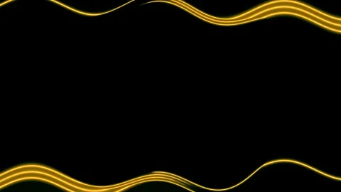 Abstract Golden Wave Frame Stock Footage 284407856