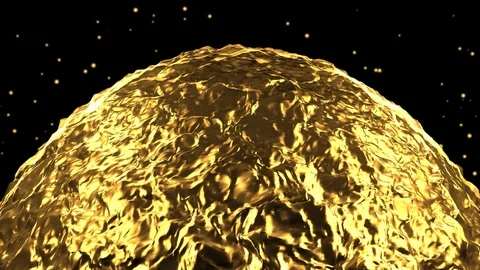 Abstract golden wave pattern background animation Stock Footage 92566583