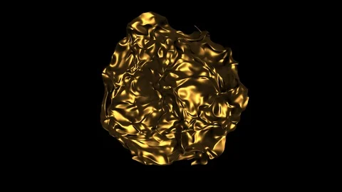 Abstract golden wave pattern background animation Stock Footage 92566662