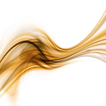 Abstract Golden Waved Background Stock Illustration