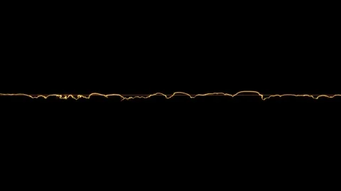 Abstract golden waveform animation on black. 動画素材 331897400