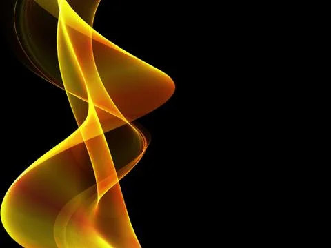 Abstract Golden Waves Background イラスト素材