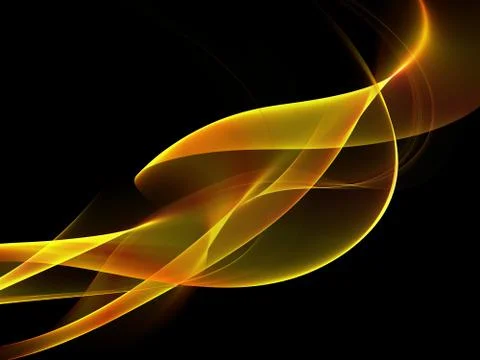 Abstract Golden Waves Background 스톡 일러스트