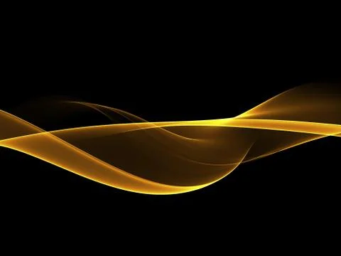 Abstract Golden Waves Background. Template Design Illustrazione stock