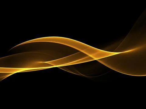 Abstract Golden Waves Background. Template Design 스톡 일러스트