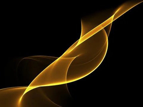 Abstract Golden Waves Background. Template Design Stock Illustration
