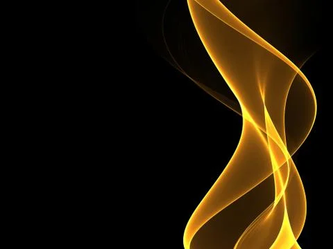 Abstract Golden Waves Background. Template Design Stock Illustration