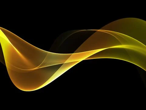 Abstract Golden waves background. Template design Stock Illustration