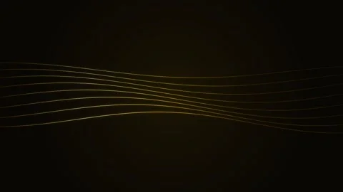 Abstract golden waves of light flowing across a dark background texture Stock Footage 339618921