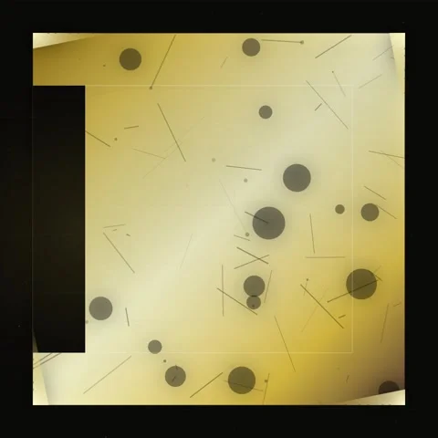 Abstract Golden Yellow Gradient Background with Bubbles and Lines Stock Footage 346284009
