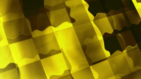 Abstract Golden Yellow Pulsating Blocks Background with Sweeping Light Loop 4K 스톡 동영상 339587662