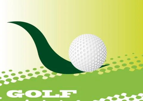 Abstract golf banner Stock Illustration