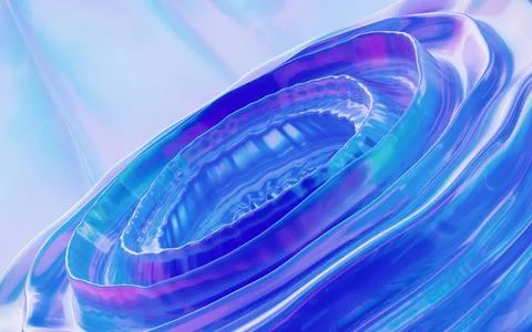 Abstract gradation of glass, 3d rendering. Illustrazione stock
